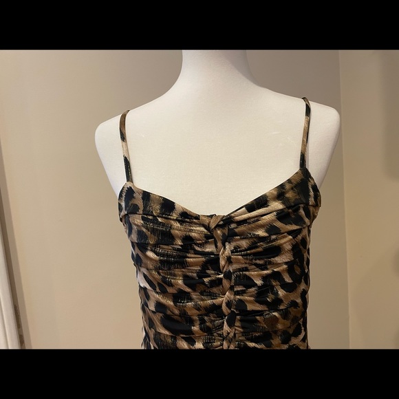 Leopard Front Braided Ruffle Top - Picture 11 of 13